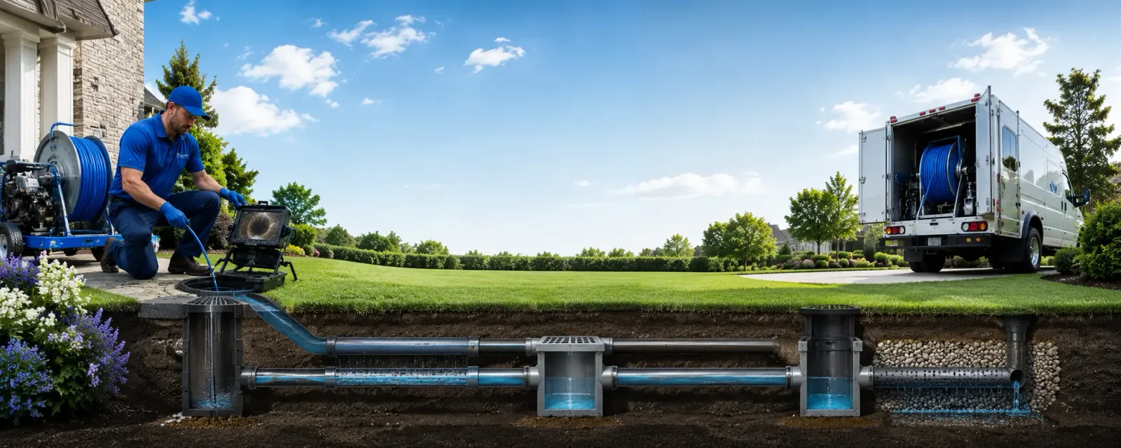 Outdoor drain cleaning information for Clay City, IN